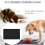 Fodermåtte til foder og vandskål til kæledyr, vandtæt, skridsikker silikonefodermåtte med hævet kant, stænktæt design til hunde og katte, 5