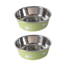 Innovative Haustierfütterung, Edelstahl-Innennapf mit rutschfestem Boden, ideal für Hunde und Katzen, leicht zu reinigen und spülmaschinenfest