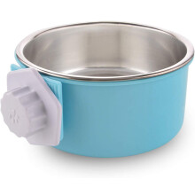 Hanging Pet Cage Bowl, Removable Stainless Steel Bowl For Easy Cleaning, Scratch Resistance, Promote Digestion, Multifunctional Pet Bowl For Various P