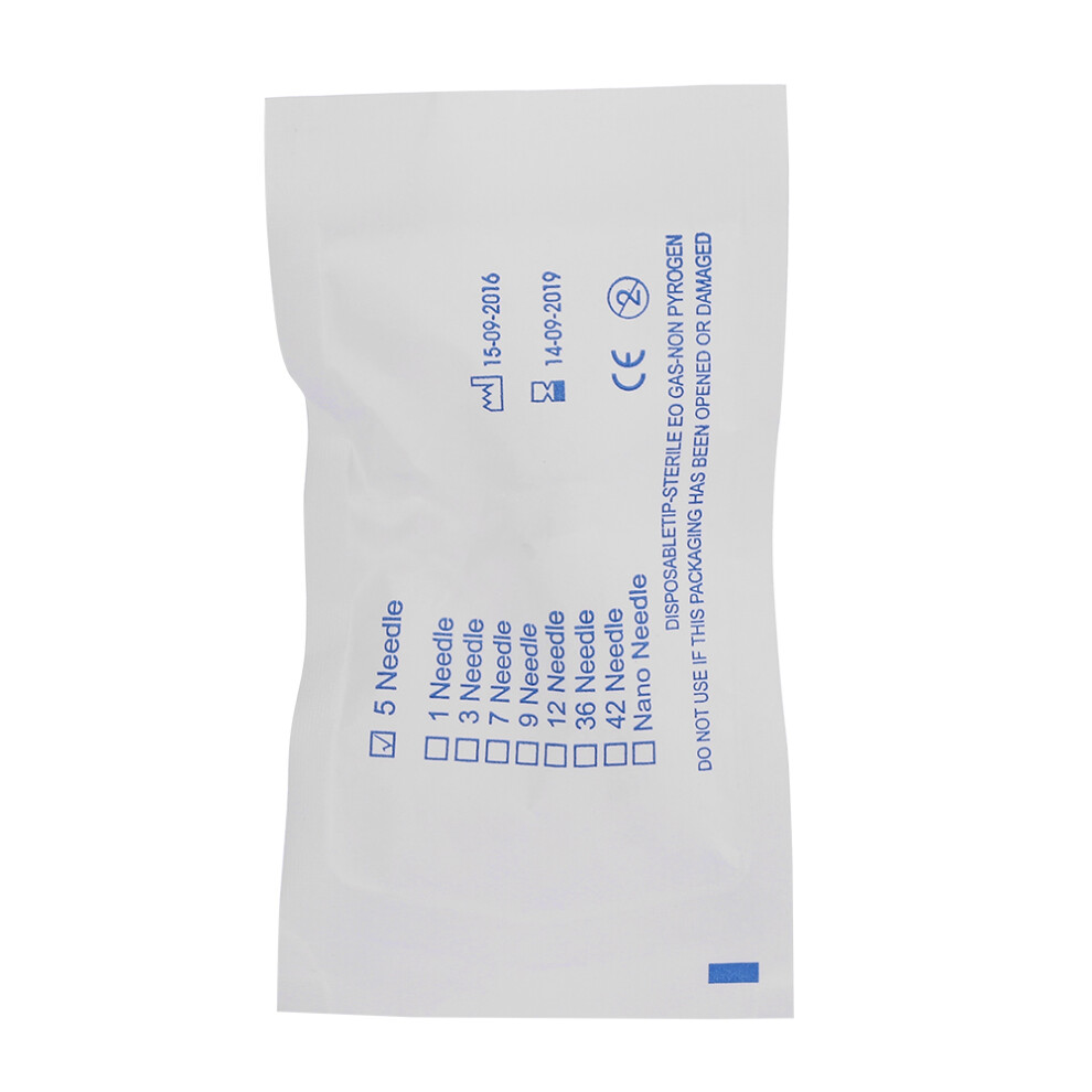 Microneedling Pen Cartridges Disposable For PIPM Microneedle Machine Set Flexible Sterilized EO Gas Fast Coloring Sharp Pin Point Suitable For Most