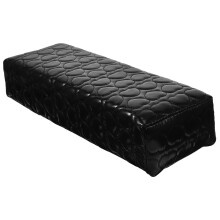 Manicure Arm Rest with Comfortable Wrist Support, Black Heart Nail Art Hand Pillow for Salon Use