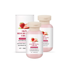 Strawberry Glycolic Acid Skin Resurfacing Cream 100g Face Exfoliating Hydrating NonGreasy 2PC
