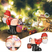 2024 Christmas New Automatic Bubble Machine with Lights, Music, Funny Santa Claus Bubble Toys (60ml Bubble Solution)-ZZY