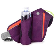 (purple) Sports Running Phone Waist Bag Outdoor Riding Mountaineering Bag Waterproof Water Bottle Waist Bag