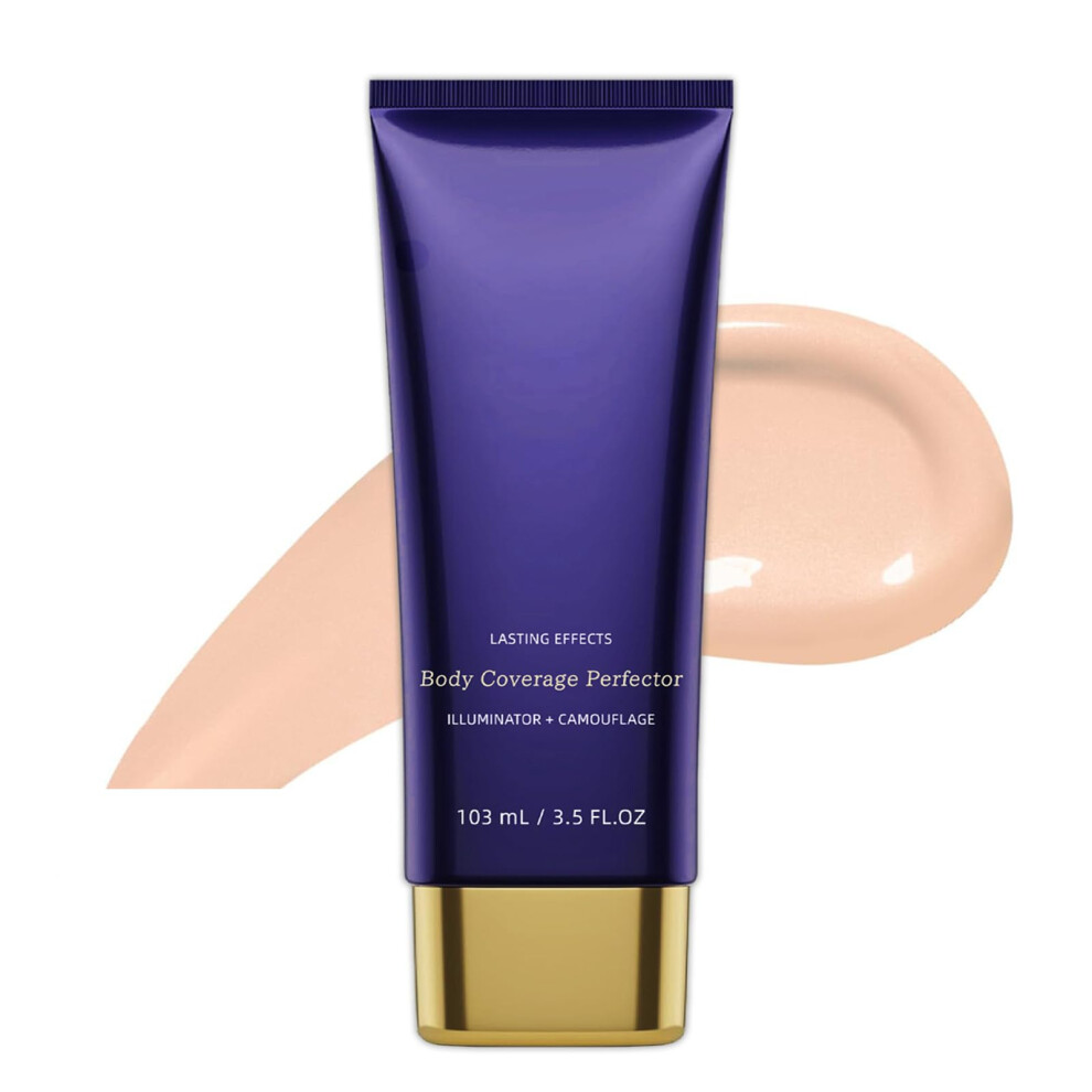 Body Concealer Waterproof Full Coverage Makeup for Tattoos Scars Veins with Brush (#3, 103ml)