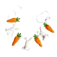 Kaninchen-Karotten-Ornament zum Aufhängen an der Wand für die