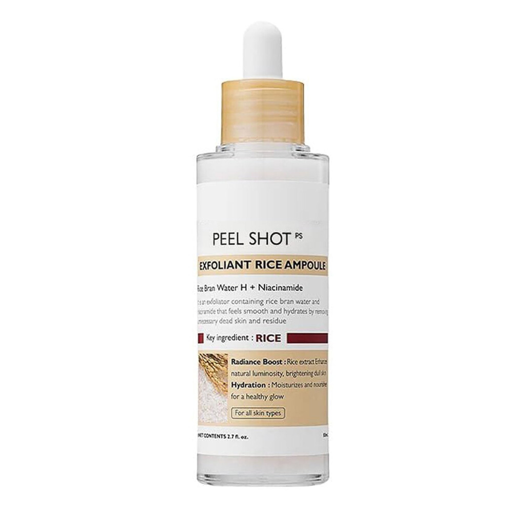 White/Black Rice Facial Serum Duo With And Rice, Niacinamide, Gentle Peeling And Brightening Care