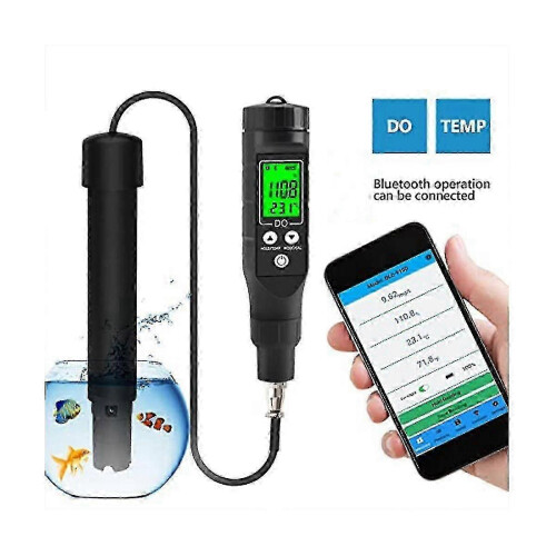 Smart Bluetooth Dissolved Oxygen Meter, Portable 0.0-30Mg/L Dissolved Oxygen Meter Range, Dissolved 2