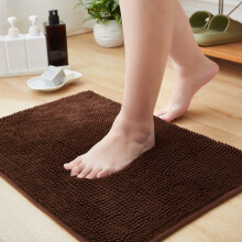 (Brown) Chenille 60x90cm (2ftx3ft) Chenille Door Mat - Super Soft Durable Quality Mat UK