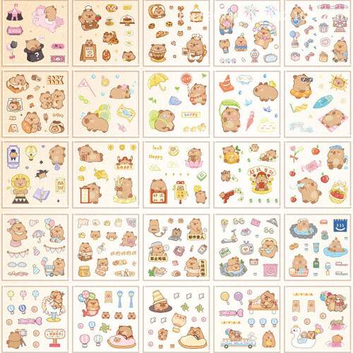 Scrapbooking-Aufkleber, selbstklebender PET-Aufkleber,-Rosa 2