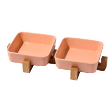 Erhöhte Keramik-Futternäpfe für Haustiere, rutschfester Boden für sicheren Stand, mikrowellengeeignet für bequemes Erwärmen, ergonomische