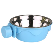 Innovative Pet Bowl, Crate Coop Cup with Safety Environmental Protection PP, Hanging Food Water Bowl, Light Handy Stainless Steel for Easy Cage Attach
