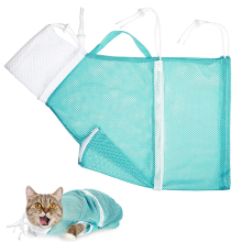 Maravilha para o cuidado com animais de estimação: Bolsa para banho de gatos com sistema de contenção ajustável que garante segurança e