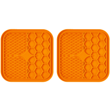 Pet Slow Feeder Mat, Dental Care Lick Pad for Reducing Anxiety, Bpa-Free Silicone, Water-Resistant & Foldable for Easy Storage, Perfect for Dogs &