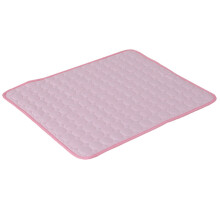Tapis rafraîchissant, matériaux sûrs, couleurs unies, soie glacée antidérapante, facile à transporter et à nettoyer, fibre haute technologie