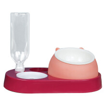 Ergonomic Pet Feeder, Gravity Water Control Ensures Fresh Water Supply, Stainless Steel Materials for Durability and Hygiene