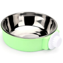 Conjunto de comedouros para animais de estimação, comedouro suspenso removível em aço inoxidável com sistema de encaixe cruzado para facilitar a