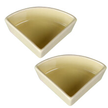 Conjunto de tigelas para animais de estimação, esmalte higiênico não poroso que reduz o crescimento bacteriano e promove a saúde, design