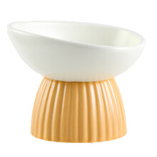 Geschenk für Haustiere, erhöhter Katzennapf aus Keramik in Pilzform, großer Durchmesser für einfachen Zugang zum Futter, originelles Design,