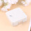 2Pcs Silver Plastic Lens Case Travel Contact Lens Storage Container 10