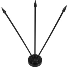 4Pcs Portable Black Plastic Mini Flag Stands for Desk Party Décor