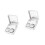 2Pcs Silver Plastic Lens Case Travel Contact Lens Storage Container 4