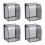 4Pcs Weatherproof Black Socket Cover Durable Plastic Outlet Protector 10