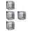 4Pcs Weatherproof Black Socket Cover Durable Plastic Outlet Protector 6