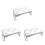 3Pcs White Plastic Table Piping Bag Holder for Cake Decoration Storage 2