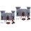 2Sets Durable Plastic Castle Soldiers DIY Assembly Toy for Scene Decor 4
