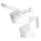 5Pcs White Pc Guitar Strap Durable Adjustable Shoulder Belt for Bass 3
