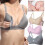 2Pcs Women Grey Nursing Bras Front Button Seamless Maternity Bra 11