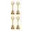 4Pcs Brass Hand Bell Bell with Pentagram Symbol 10