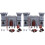 2Sets Durable Plastic Castle Soldiers DIY Assembly Toy for Scene Decor 2