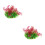 2Pcs Plastic Decorative Aquarium Plants Multi-Color for Fish Tanks 8