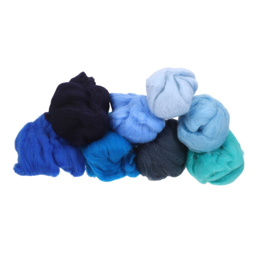 40Pcs Creative Wool Roving for Needle Felting and DIY Craft Blending 2