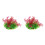 2Pcs Plastic Decorative Aquarium Plants Multi-Color for Fish Tanks 7