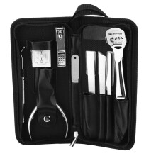 Kit de soin des ongles avec lames ultra-tranchantes, kit de pédicure de voyage en matériau durable, outils pour éliminer les callosités et les