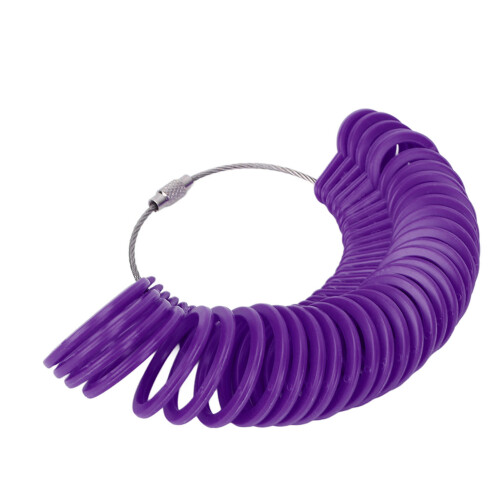 Wrist Size Measuring Tool Ring Sizer And Finger Size Measure Tool Accurate Measurement Smooth Edge Design Reusable Ring Sizing Kit For Durable Plastic 2
