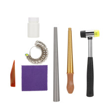 Finger Ring Sizing Tool Metal Ring Measuring Gauge Ring Sizer Set Half Sizes Available Accurate Size Measurement Durable Rustproof Design Multi Size C