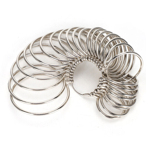 Precision Measuring Instrument Stainless Iron Ring Sizing Measuring Tool with Half Sizes Durable Stainless Iron Material High Accuracy Finger Ring 1