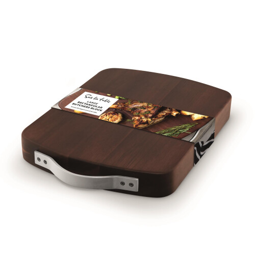 Sur La Table Large Rectangular Butchers Block, Walnut Colour SLT847101 1