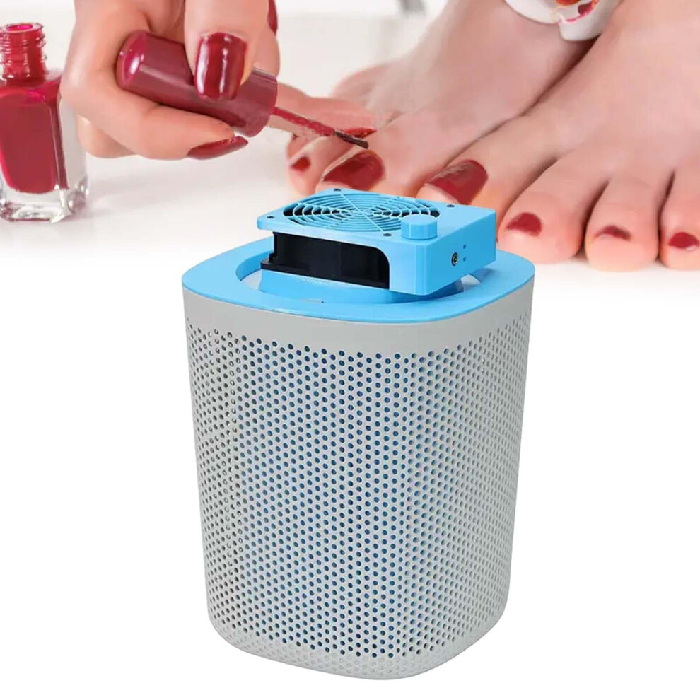 Nail Dust Collector With Suction Power, Adjustable Speed Nail Vacuum For Manicure Pedicure, Blue 9094768394496