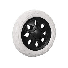 Shopping Cart Replacement Wheel EVA Caster for Trolley, Luggage Cart, Bike, Hand Pushcart (Black)