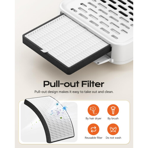 Professional Nail Dust Collector with Powerful Suction, Reusable Filter, LED Display  Yellow 2
