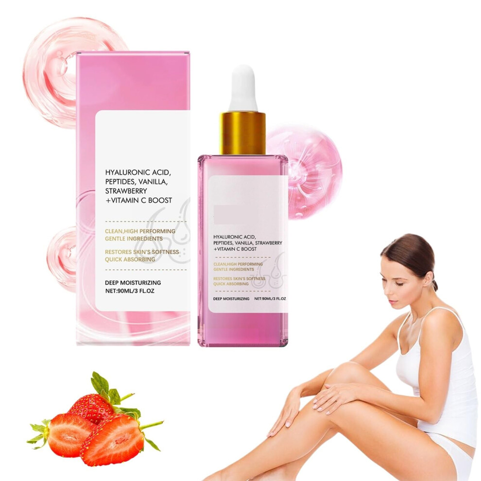 After Shave Oil for Women Strawberry Vanilla Scent Smooth Skin Hydration Prevent Ingrown Hairs 1pc