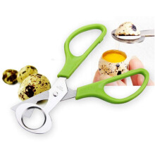 1 number quail egg scissors, stainless steel pigeon egg scissors, home kitchen egg opener, ideal restaurant bird egg cutting tool (green)