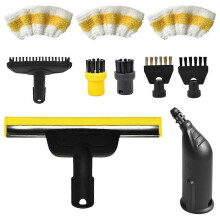 Accessori per pulitori a vapore per SC1 SC2 SC3 SC4 SC5 Set di ugelli e spazzole rotonde per pulitori a vapore manuali