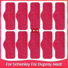 10 Stück Dampfmopp-Pads für Schenley Dampfmopp 7-in-1 Reiniger, Ersatz-Mikrofaser-Mopppads für verschiedene Bodenbeläge
