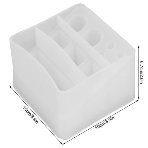 Καλούπι αποθήκευσης κοσμημάτων 3D κραγιόν σιλικόνης διαφανές 195g 2